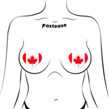 Canadian Flag Heart Nipple Covers – Adhesive Patriotic Heart Pasties