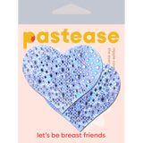 Crystal Silver Heart Nipple Covers – Sparkling Rhinestone Adhesive Heart Pasties