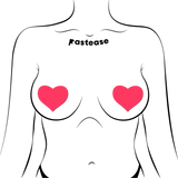 Glow in the Dark Neon Heart Nipple Covers – Adhesive Festival & Rave Pasties