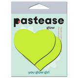 Glow in the Dark Neon Heart Nipple Covers – Adhesive Festival & Rave Pasties