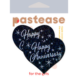 Happy Anniversary Heart Nipple Covers – Romantic Adhesive Covers for Special Occasions