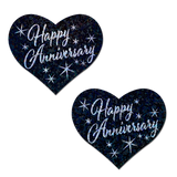 Happy Anniversary Heart Nipple Covers – Romantic Adhesive Covers for Special Occasions