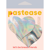 Holographic Heart Nipple Covers – Iridescent Adhesive Festival Heart Pasties