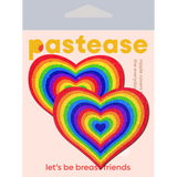 Velvet Rainbow Pumping Heart Nipple Covers – Colorful Adhesive Heart Pasties