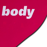 Pink "I Love Your Body" Heart Pasties – Waterproof Heart Nipple Covers for Festivals & Lingerie
