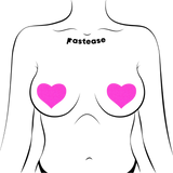 Neon Heart Nipple Covers – Bright Adhesive Heart Pasties for Festivals & Raves