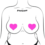 Neon Heart Nipple Covers – Bright Adhesive Heart Pasties for Festivals & Raves