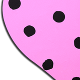 Pink Heart Black Polka Dot Nipple Covers – Adhesive Retro Heart Pasties