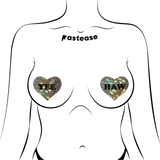 Gold Glitter Disco Heart Nipple Covers – Western-Inspired Adhesive Festival Pasties