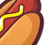 Hotdog Weiner with Mustard Nipple Covers | Waterproof Reusable Matte Pasties