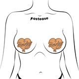 Howdy Cowboy Rope Heart Lasso Nipple Covers – Glitter Western Heart Pasties with Waterproof Adhesive