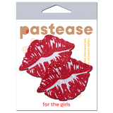 Sparkly Red Kissing Lips Nipple Covers | Glitter Waterproof Adhesive Pasties