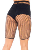 Industrial Fishnet Biker Shorts for Women | Stretch Festival & Rave Hosiery