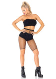 Industrial Fishnet Biker Shorts for Women | Stretch Festival & Rave Hosiery