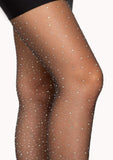 Sheer Rhinestone Pantyhose – Sparkling Women's Fashion Hosiery & Party Tights