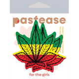 Rasta Pot Leaf Nipple Pasties – Waterproof Adhesive Festival Costume Covers