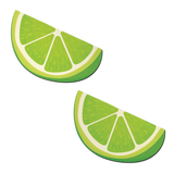 Lime Wedge Glitter Nipple Covers – Waterproof Reusable Green Pasties for Festivals & Pool Parties