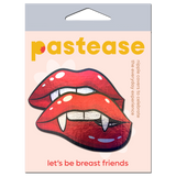 Vampire Fangs Biting Lip Nipple Pasties – Waterproof Reusable Adhesive Breast Covers