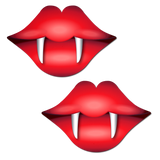 Red Lips with Vampire Fangs Nipple Pasties – Glitter Lip Adhesive Covers for Festivals