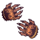 Monster Hands Werewolf Claw Nipple Pasties – Waterproof Adhesive Costume & Festival Covers
