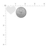 Mini Silver Glitter Heart Body Pasties – 10 Pack Adhesive Festival Stickers