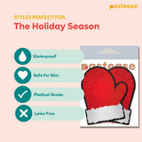 Santa Red & White Mitten Nipple Pasties – Christmas Holiday Adhesive Nipple Covers