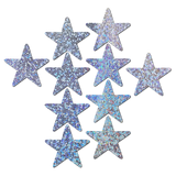 Mini Silver Glitter Star Body Pasties – 10 Pack Adhesive Festival Star Stickers