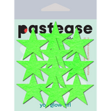 Mini Glow in the Dark Star Body Pasties – 10 Pack Adhesive Festival Star Stickers