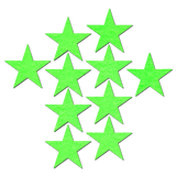 Mini Glow in the Dark Star Body Pasties – 10 Pack Adhesive Festival Star Stickers