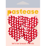 Petite Red Heart Pattern Nipple Covers – 2 Pair Adhesive Heart Pasties