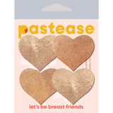 Petite Liquid Heart Nipple Covers – 2 Pair Glossy Adhesive Heart Pasties