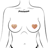 Petite Liquid Heart Nipple Covers – 2 Pair Glossy Adhesive Heart Pasties