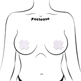 Petite Matte Cross Nipple Pasties – 2 Pair Adhesive Covers for Everyday & Festival Wear