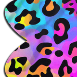 Rainbow Cheetah Leopard Print Petal Breast Pasties | Waterproof Festival Nipple Covers