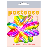 Rainbow Laser Petal Breast Pasties | Holographic Waterproof Nipple Covers