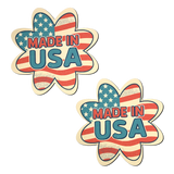 Patriotic Made in USA Flag Petal Breast Pasties | Waterproof Nipple Covers