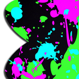 Neon Paint Splatter Nipple Pasties – Colorful Festival Breast Covers with Waterproof Adhesive