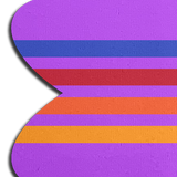 Retro Purple Petal Nipple Covers – Striped Floral Adhesive Festival Pasties