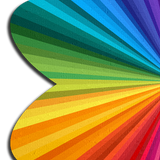 Rainbow Kaleidoscope Petal Breast Pasties – Waterproof Festival Nipple Covers