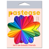 Rainbow Kaleidoscope Petal Breast Pasties – Waterproof Festival Nipple Covers