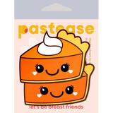 Kawaii Pumpkin Pie Nipple Pasties – Waterproof Medical-Grade Adhesive Halloween Costume Accessories