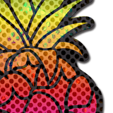 Rainbow Pineapple Sparkling Breast Pasties – Glitter Tropical Nipple Covers for Festivals & Raves