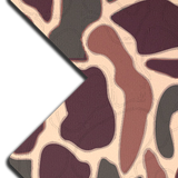Desert Camo X-Shaped Nipple Pasties – Camouflage Adhesive Breast Covers for Festivals & Raves