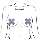 Disco Glitter Plus X Nipple Pasties – Sparkling Festival & Party Covers