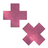 Glitter Plus X Nipple Pasties – Sparkly Adhesive Covers for Festivals & Parties