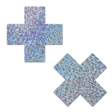 Glitter Plus X Nipple Pasties – Sparkly Adhesive Covers for Festivals & Parties