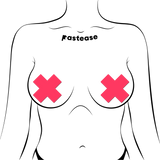 Glow in the Dark Neon Cross Nipple Covers – Adhesive Festival & Rave Pasties