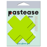 Glow in the Dark Neon Cross Nipple Covers – Adhesive Festival & Rave Pasties