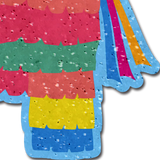 Festive Piñata Glitter Velvet Nipple Covers | Waterproof Reusable Festival Pasties