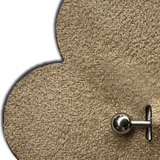 Nude Flower Pierced Nipple Pasties with Stainless Steel Barbell | Reusable Adhesive Petal Covers